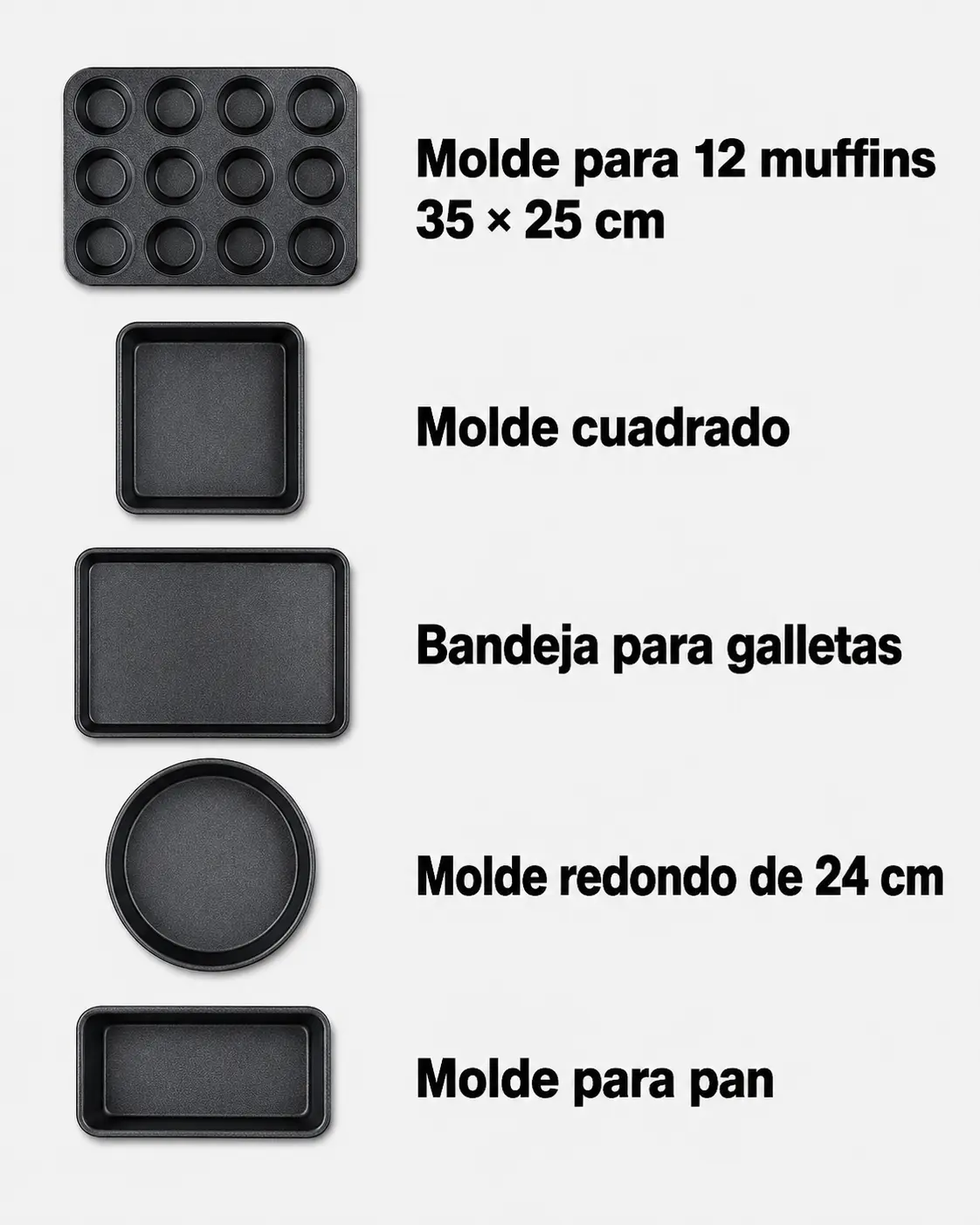 Granitestone set de cocina para cocinar, hornear y freír — imagen 7